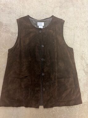 Esprit Dark Brown genuineSuede Vest